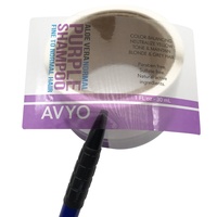 Impression d'étiquettes de shampooing d'estampage de feuille d'or transparente emballage de pot cosmétique étiquettes transparentes
