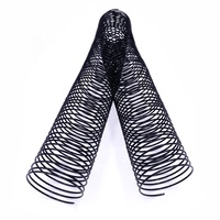Bobines de reliure en spirale en aluminium à simple bobine en métal recouvert de nylon noir YPS 50 mm 2 pouces
