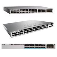 Untuk C9300L-48T-4G-E Seri 9300 Switch LAN 48-Port 4x1G SFP dengan SNMP & QoS Stackable Kapasitas Baru 208 Gbps