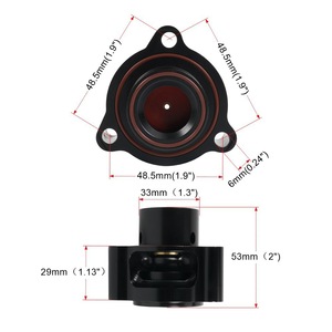 Válvula de descarga T9451 de aleación de aluminio de 48.5 mm para Audi Volkswagen 2.0T TFSI, actualización de rendimiento. - Product Image 1