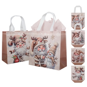 Bolsa de Regalo Cuadrada con Temática Navideña al por Mayor, de Tela No Tejida Gruesa y Reutilizable para Empacar Regalos Navideños - Product Image 1