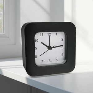 Horloge de bureau vintage en ABS, forme carrée, aiguille en métal, horloge <span class=keywords><strong>numérique</strong></span> de bureau traditionnelle - Product Image 1