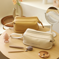 Trousse de Maquillage Sirène Scintillante en Gros, Pochette Cosmétique de Voyage Réversible à Paillettes, Rangement de Bijoux Tendance pour Filles