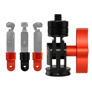 Aluminum Camera Tripod Mount Adapter 1/4-20 Screw Conversion Adapter For Gopro/DJI/Insta360 And Other Action Cameras