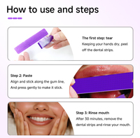 Bandelettes blanchissantes professionnelles pour les dents, sans danger pour l'émail, saveur menthe, haute adhérence, pour l'élimination quotidienne des taches de café et de tabac