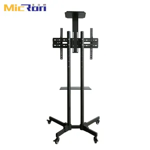 Mobile TV Mount Height Adjustable 32-65" TV Cart TV Trolley Stand Monitor Floor Stand