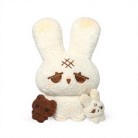 Peluche Lapin Betty Amusant, Jouet Doux en Polyester et Coton PP, Rembourrage 31cm-50cm, Cadeau d'Anniversaire Unisexe pour Adolescents, Broderie
