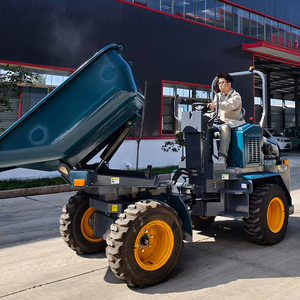 Free Delivery <b>Tracked</b> Mini <b>Dumper</b> Truck with 4X4 Wheels Driver Self-loading Farm Garden Use - Product Image 2