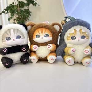 Édition Motherland – Ensemble de 6 pendentifs robot polyvalents Mofusand en peluche, boîte mystère en PVC, jouet en peluche mignon et tendance, cadeau - Product Image 3