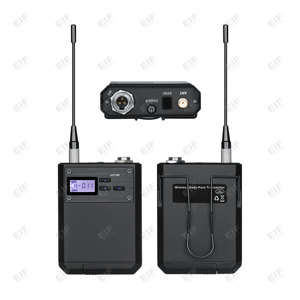 Système de microphone dynamique sans fil à canal unique EIF AD-1 avec sortie XLR cardioïde pour le chant et les performances sur scène - Product Image 4