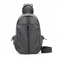 Sac de poitrine pour homme (qualité export) - Vente directe usine : Durable, décontracté, style bandoulière pour l'extérieur avec port USB