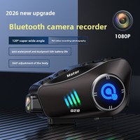 Casque de moto Q28 avec caméra HD 1080P et interphone 500M, étanche IPX6 pour les motards