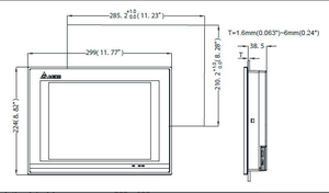 DOP-W105B HMI หน้าจอสัมผัสอุตสาหกรรมอินเทอร์เฟซระหว่างมนุษย์กับเครื่องจักรจอแสดงผล TFT LCD หน้าจอสัมผัสคอนโทรลเลอร์ - Product Image 6