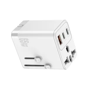 Presa di corrente da viaggio 250v spina PD65W AC 1100W adattatore da parete per universale us eu uk au