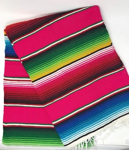 Mantel de manta de sarape mexicano <span class=keywords><strong>para</strong></span> <span class=keywords><strong>fiestas</strong></span> al aire libre Decoraciones DE BODA Técnica tejida Fiesta Cubierta de estilo mexicano - Product Image 2