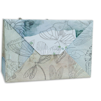 Sacs en papier personnalisés avec impression couleur papillon pour cadeaux promotionnels, emballages de vêtements, rubans, sacs de shopping, avec votre propre logo, pour bougies artisanales