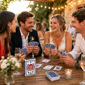 Wholesale Custom Logo Personalized Paper Playing <b>Cards</b> With <b>Box</b> Bulk <b>Card</b> Deck for <b>Wedding</b> Favors & Parties - Product Image 6