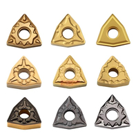 Vente en gros d'inserts triangulaires solides en carbure de tungstène pour tournage CNC, dureté HRC 45-65, haute précision, haute vitesse, durée de vie prolongée