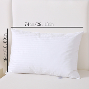 Almohada Funcional <span class=keywords><strong>para</strong></span> Dormir, 1/2/4/6 Piezas, Blanca, 10% Plumón <span class=keywords><strong>de</strong></span> Ganso, <span class=keywords><strong>90</strong></span>% Pluma <span class=keywords><strong>de</strong></span> Ganso, 100% Algodón, Ignífuga, en Venta - Product Image 6