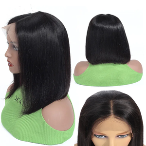 Perruque courte bob très tendance 2025, en cheveux brésiliens naturels, perruques Lace Front en cheveux humains vietnamiens pour femmes noires - Product Image 2