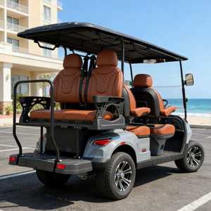 Voiturette de <span class=keywords><strong>golf</strong></span> électrique 6 places avec batterie au lithium 72V et contrôleur Curtis - Product Image 4