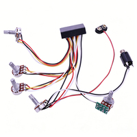 3 Band Active Bass Preamp Circuit 5 Knobs EQ Wiring Harness Electric Bass Guitar Pickup DIY Replacement Parts Metal & Plastic