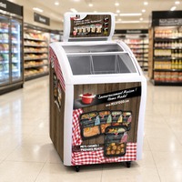 Congelador Comercial para Helados X-MING con Puerta Corredera de Vidrio, Certificado ETL y NSF para Cadenas de Supermercados