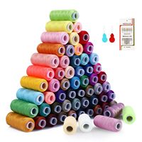 Hilo DE COSER pequeño y sencillo de 40/2 yardas, materiales de sastrería Rosa bebé, 12G, colorido al por mayor, 1000 yardas