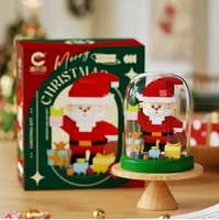 Blocs de construction de Noël Père Noël, sapin, bonhomme de neige, cerf, jouet de décoration à assembler de grande taille