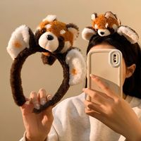 Nouveau Bandeau Cheveux Petit Panda, Oreilles d'Animaux en Peluche de Parc d'Attractions, Bandeau Pouponnet de Renard, Accessoire de Performance, Coiffe Photo, Unisexe