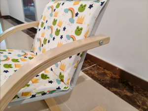 Sillón <span class=keywords><strong>Infantil</strong></span> Moderno, Cómodo, Seguro y Ergonómico, con Respaldo <span class=keywords><strong>Reclinable</strong></span>, Portátil, de Madera Curvada, para Niños - Product Image 5
