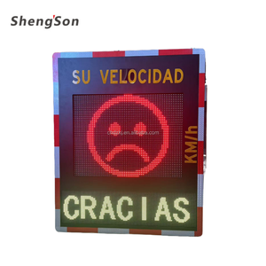 Panneau d'avertissement de vitesse de radar de circulation routière extérieur en aluminium à énergie solaire - Product Image 4