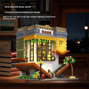 Jie Star 1:8, juego de bloques de construcción ABS, recién llegado, juguetes de construcción, montaje DIY, pieza pequeña, modelo de librería al revés 89130 - Product Image 2