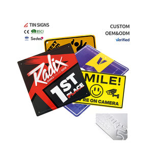 Targa <span class=keywords><strong>in</strong></span> Alluminio Vintage Retrò con Design Personalizzato e Stampa Serigrafica, Decorazioni da Parete per Bar e Garage, Forma Personalizzata - Product Image 1