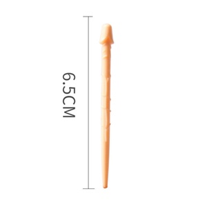 Nicro vente <span class=keywords><strong>en</strong></span> gros 20 pièces douche nuptiale Bachelorette fête fournitures pour gâteau fruits Sexy accessoires multicolore PP plastique pénis cure-dents - Product Image 5