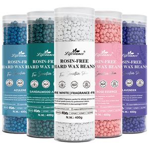 Lifestance เม็ดแว็กซ์พลาสติกแข็งขนาด400ก. ใช้ง่ายสำหรับกำจัดขนกำจัดขนป้องกันการระคายเคืองบริเวณขาของร่างกาย - Product Image 5