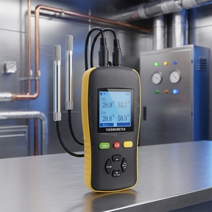 Termómetro Higrómetro de Mano Tzone HTD702 de Doble Canal con Sondas SHT45 de Alta Precisión para Medir Temperatura y Humedad - Product Image 1