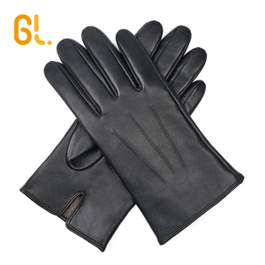 BW201A-W en gros mode hommes <span class=keywords><strong>noir</strong></span> véritable ethiopie peau de mouton conduite <span class=keywords><strong>laine</strong></span> doublure écran tactile gants en cuir pour l'hiver - Product Image 3