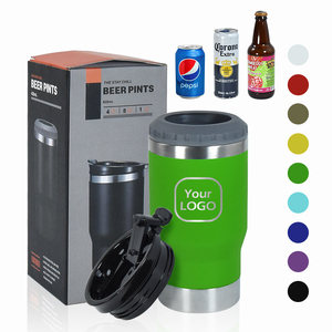 <span class=keywords><strong>Enfriador</strong></span> de Latas Personalizado con Abrebotellas, 14 oz, 4 en 1, <span class=keywords><strong>Enfriador</strong></span> de Botellas de Cerveza y <span class=keywords><strong>Vino</strong></span> de Acero Inoxidable Aislado, con 2 Tapas - Product Image 5
