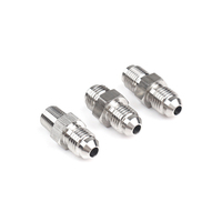 Adaptateur hydraulique en acier inoxydable, raccords de tuyauterie droits à expansion avec filetage externe AN3/AN4, ajustement universel