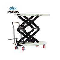 Mesa Elevadora de Tijera Hidráulica Manual Hangcha, Carro de Transporte Manual de 200 kg, Mesa Elevadora de Tijera de 350 kg, 150 kg, 300 kg