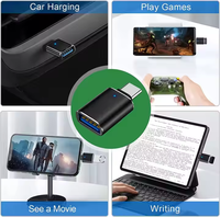 Adaptadores OTG USB 3.0 Tipo C de 10 Gbps, Convertidor USB C Macho a USB Hembra, Adaptador de Cargador de Teléfono