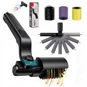 Cepillo Motorizado Innovador para <span class=keywords><strong>Barbacoa</strong></span>, Juego de Limpiadores Eléctricos para Parrilla con Raspadores Adicionales y Mango Largo para una Limpieza Segura - Product Image 1