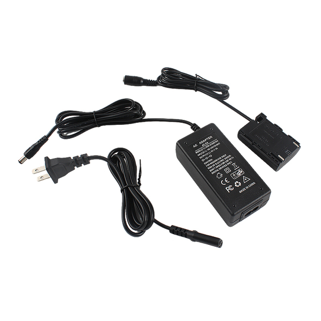 For Canon R5 R6 5D MARK 2 6D 7D 70D 60D Camera EU/US/AU/UK Plug ACK-E6 Power Adapter Kit Fully Decoded DR-E6 LP-E6 Dummy Battery