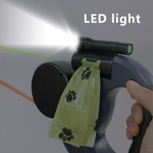 Wholesale Dual Head LED <b>Light</b> Pet Leash Automatic Extendable Walking Traction <b>Rope</b> with for Dog & Camping Furniture - Product Image 5