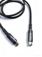 Produsen Kabel Dual Type-C 100W 10Gbps Nylon Ramah Lingkungan Output Video 4K 60Hz Kabel Pengisian Daya PD untuk Grosir Massal Kustom