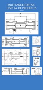 타이안 Xinhaitai DN40 니켈 도금 황동 소재 초음파 가정용 수량계/초음파 열 미터 본체 - Product Image 6
