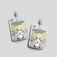 Op maat gemaakte 100ml 200ml 500ml waterzakjes met tuitjes voor gelei, fruitdrank en sap, met logo.