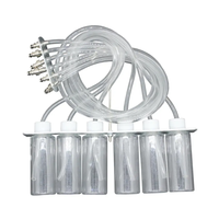 Kit de Prueba de Medidor de Flujo de Inyectores Diésel Universal Portátil, Adaptador de Riel Común de 6 Cilindros, Juego de Probadores de Combustible, Herramientas Automotrices