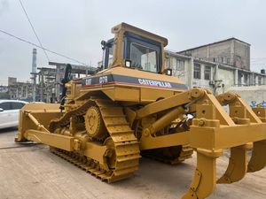 Topadora de orugas CAT D7R de segunda mano con desgarrador de un solo diente, bulldozer Caterpillar duradero para movimiento de tierras en la construcción de canteras - Product Image 6